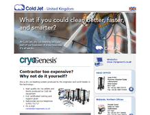 Tablet Screenshot of coldjet.co.uk
