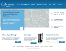 Tablet Screenshot of coldjet.com.au